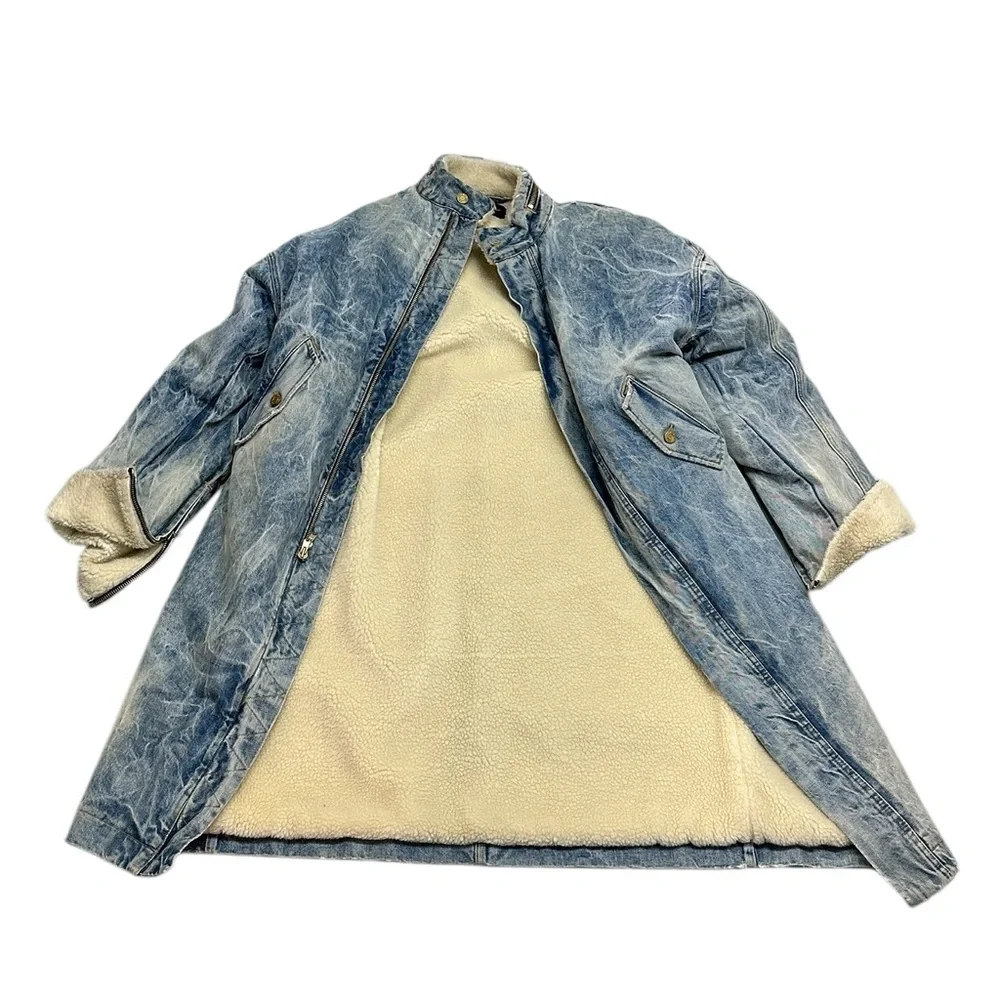 Fear Of God Holy Water Faux Shearling Denim Coat - Picture 10 of 15